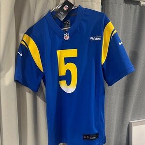 NFL Los Angeles Rams Blue and Yellow Jersey